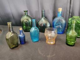 George Washington, Glass House, 1st National glass bank and various bottles/flasks