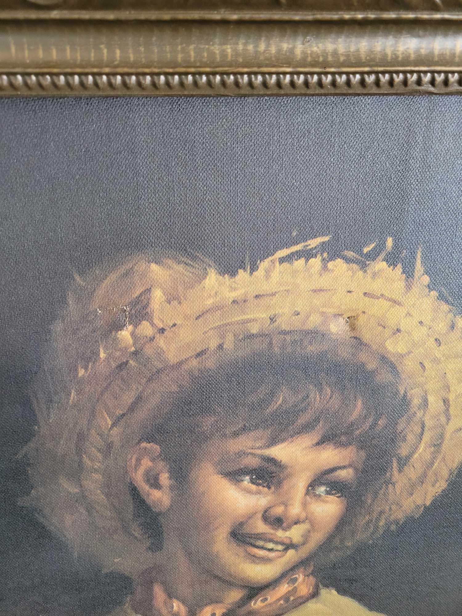 Canvas boy print, Victorian girl with dog and Margaret Kane print