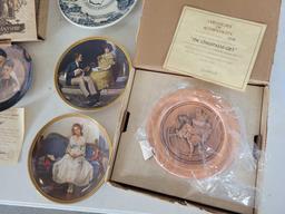 Norman Rockwell Knowles collector plates and Louisville Sesqui centennial plate