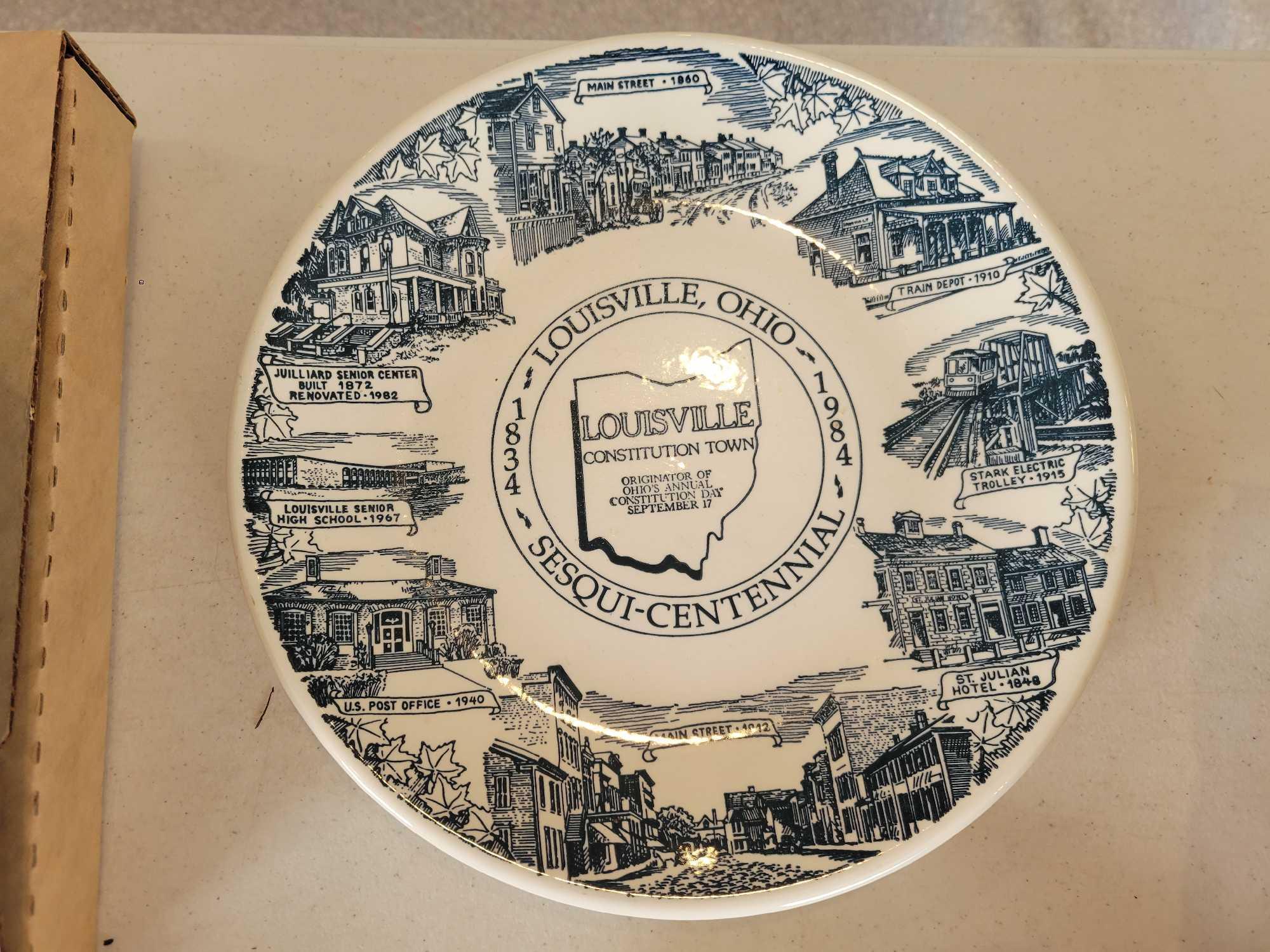 Norman Rockwell Knowles collector plates and Louisville Sesqui centennial plate