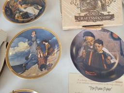 Norman Rockwell Knowles collector plates and Louisville Sesqui centennial plate