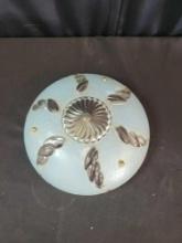 Vintage art glass hanging shade