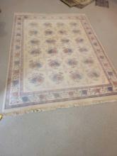 Modern floral room size area rug