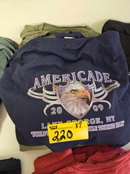 Americade 2xl long sleeve t shirts, bid x 7