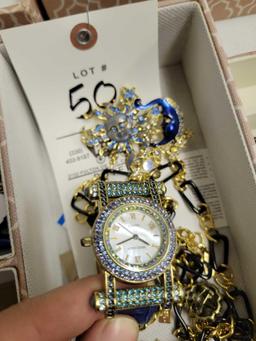 Costume Jewelry, watch, pin