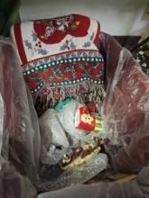 Tote of Christmas items