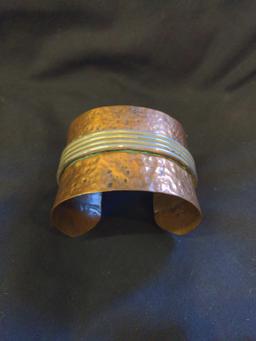 Hammered Copper Bracelet Cuff