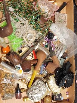 Costume Jewelry and Craft Box Lot