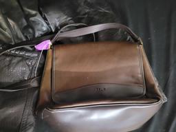 Barthe leather jacket, handbags