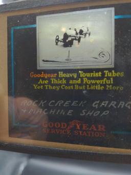 Antique Goodyear Service Station Magic Glass Slide