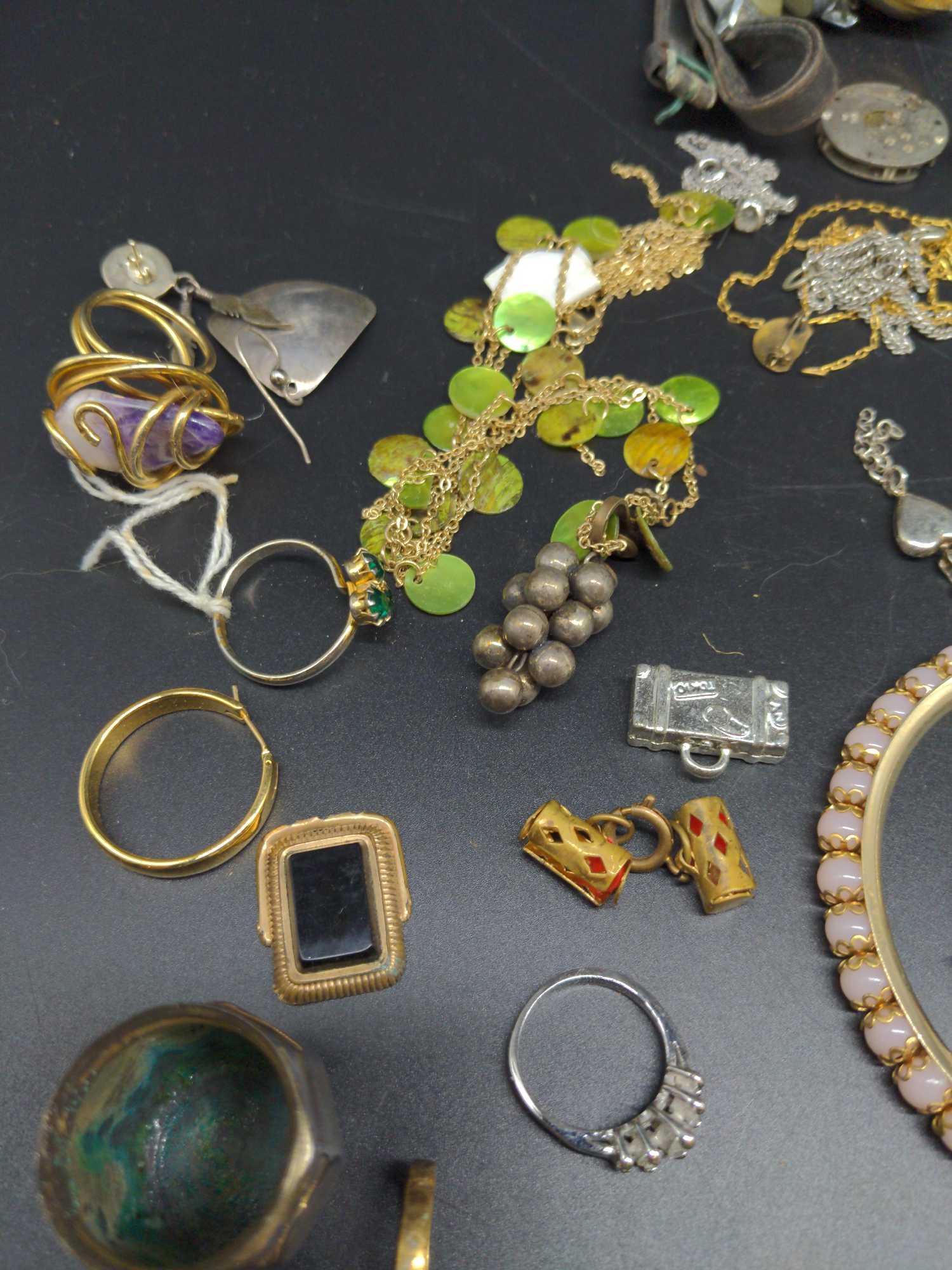 Vintage Costume Jewelry lot necklaces rings bracelets & more