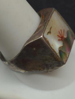 Shell Inlay Ring Sterling Silver ?