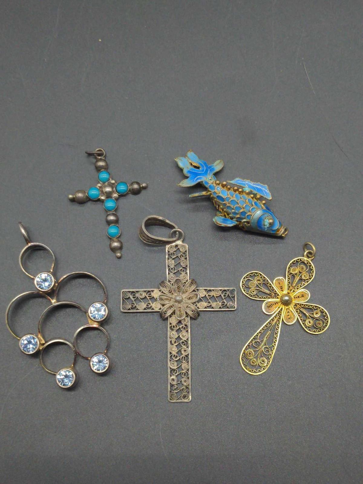 Sterling Silver Crosses & Pendants