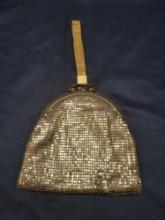 Vintage gold tone Whiting and Davis mess ladies bag