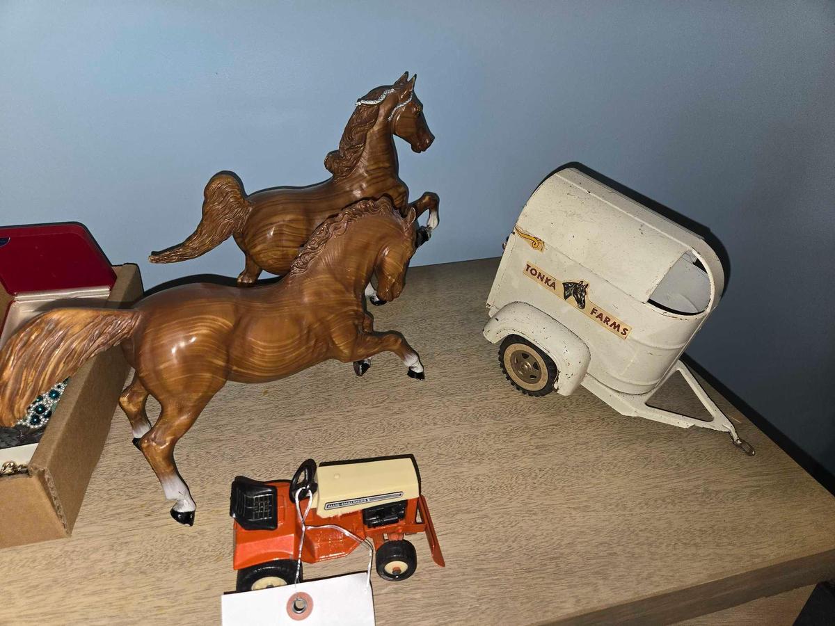 Tonka Horse Trailer, Horses and Tractor