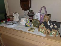 Dickens Village, Art Glass Purse, Marbles, Alphabet Baby Dish,Glassware