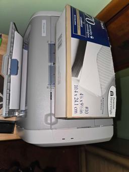 HP Printer, Desk Lamp, TV Tray
