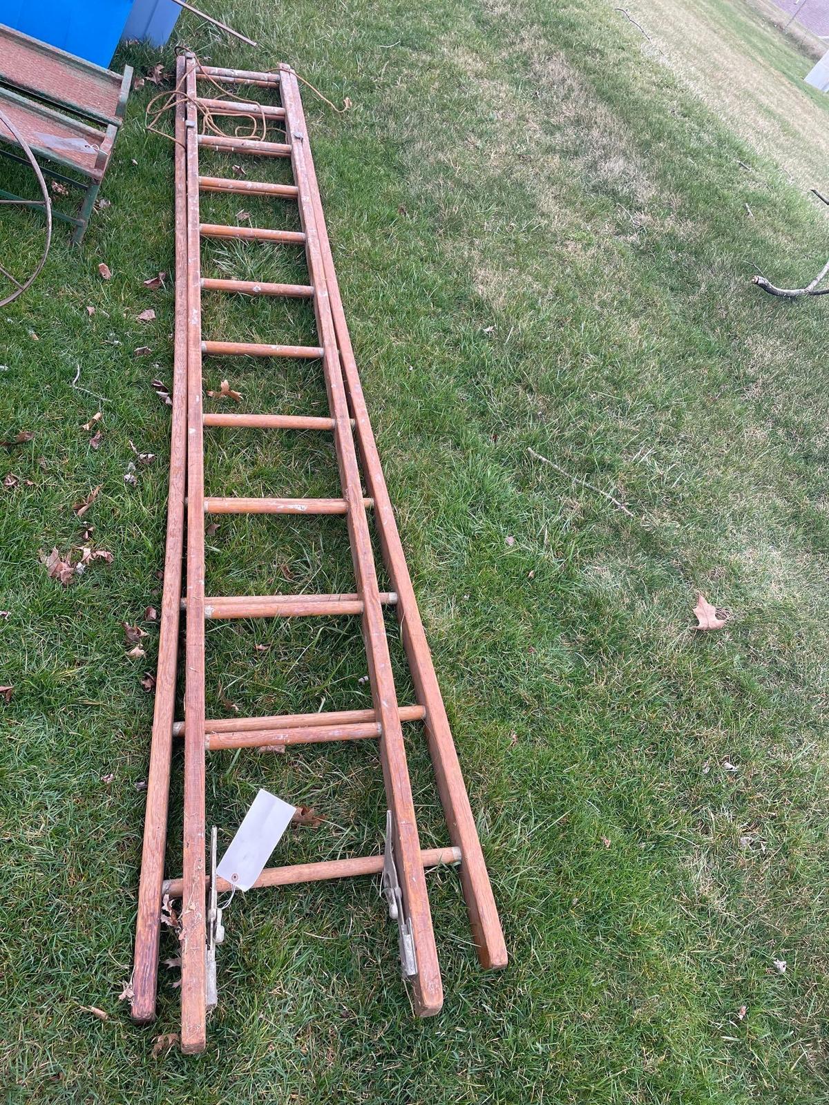 (2) Wood Ladders