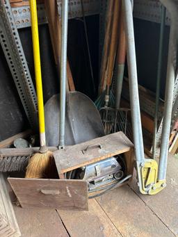 yard tools and belt sander