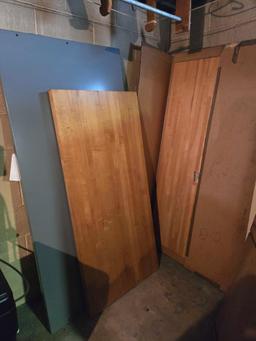 2 Wooden Table Tops & Metal Table Top