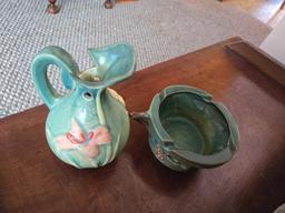 3 Pieces of Roseville & 3 Pieces of Shawnee Pottery