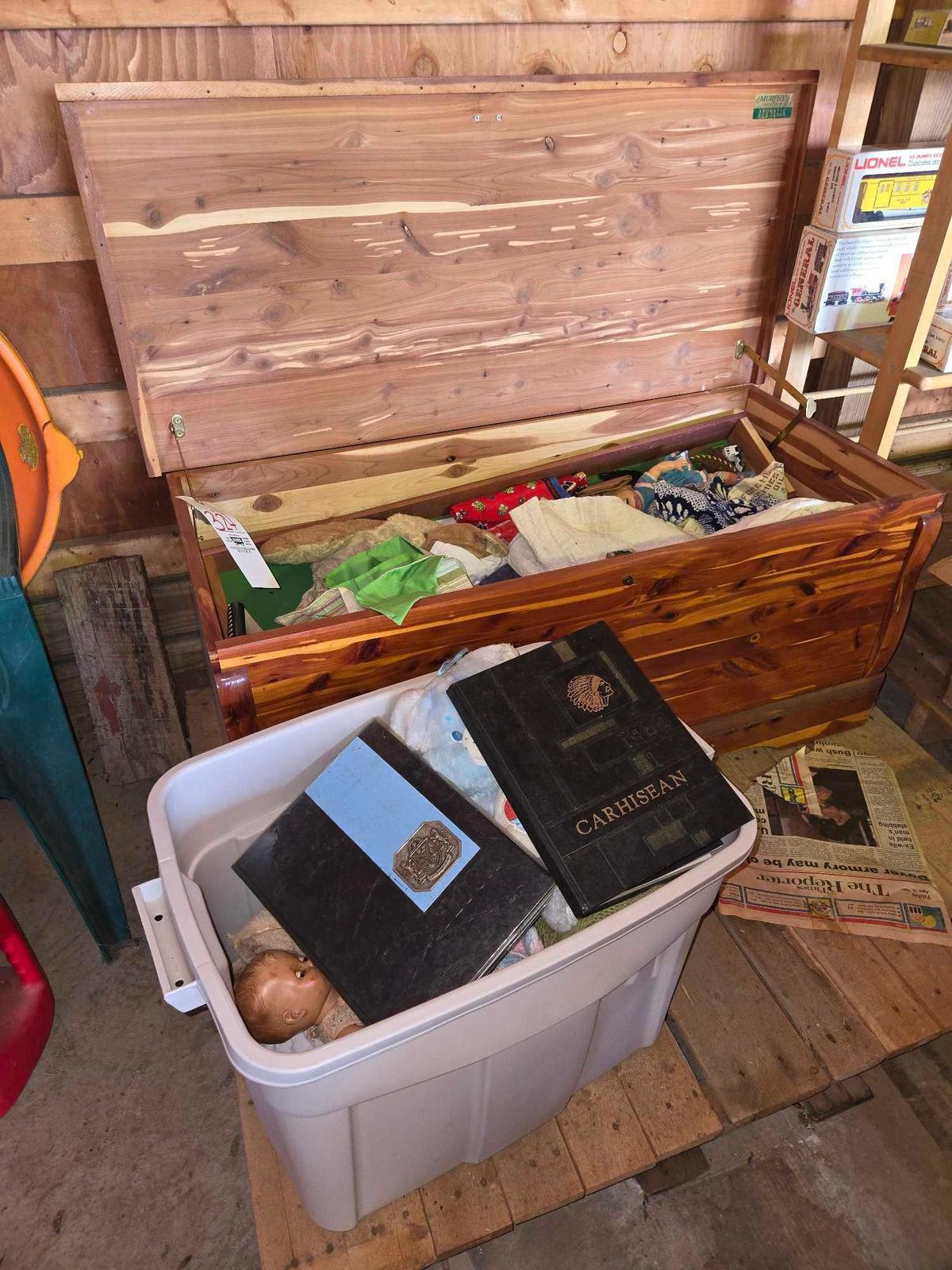 Murphy Cedar Chest w/ Assorted Dolls