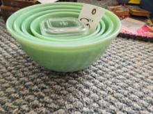 Fire King Jadeite Ware Graduated Mixing Bowls