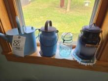 Enamelwear Canister Lid Jar w/ handle, Atlas Jar, Water can