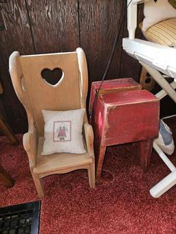 Directors Chair & Small Wooden Items