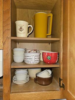 Contents of Kitchen Cabinets - Glassware, Kitchenware, Flatware, & Cooking Items