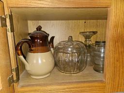 Contents of Kitchen Cabinets - Glassware, Kitchenware, Flatware, & Cooking Items