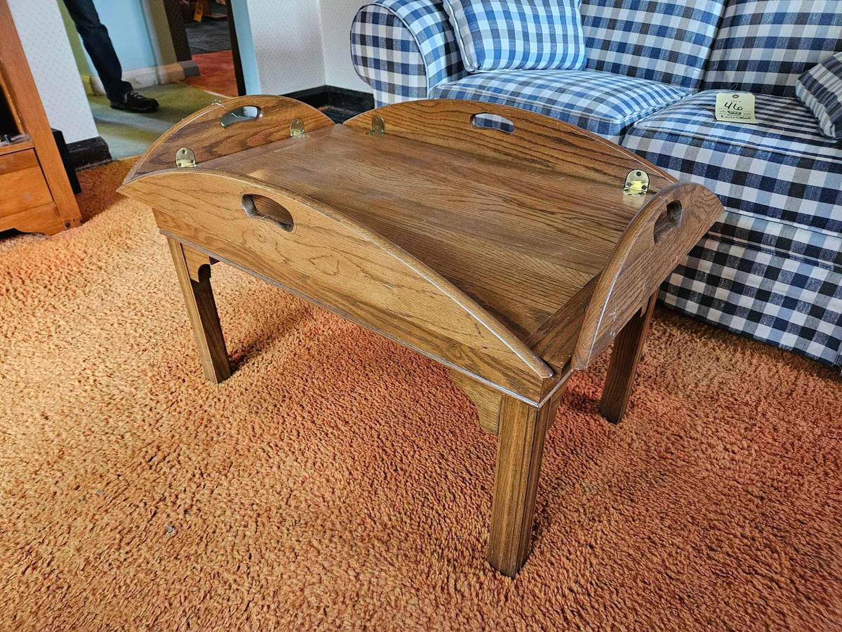 Inward Folding Top Coffee Table