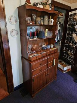 Solid Oak Hutch - Contents Sold Separately
