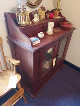 Early Vintage Display Cabinet - Contents Sold Separately