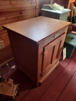 White Clad Solid Oak Cabinet