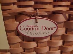 "Through the Country Door" Wicker Basket