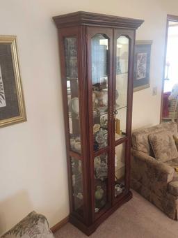 Lighted Curio Cabinet - Contents Sold Separately