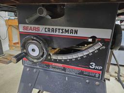 Sears Craftsman 3hp Table Saw w/ Tooling