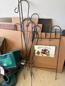 large lot of garden supplies