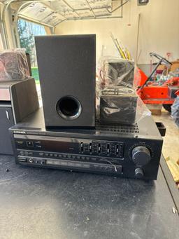 pioneer stereo and Bose speakers