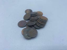 Indian Head Cents bid x 25