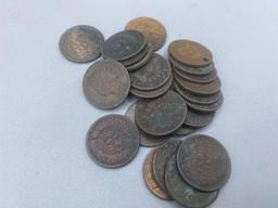 Indian Head Cents bid x 25