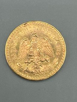 1947 Mexico Gold 50 Pesos