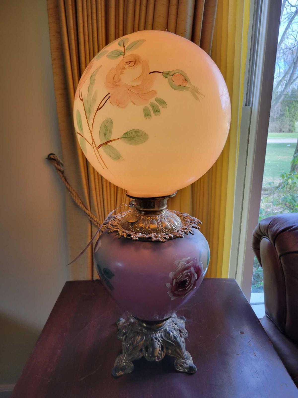 Handpainted banquet lamp