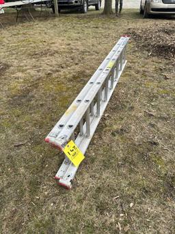 Werner aluminum extension ladder