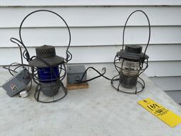 2 electrified RR lanterns