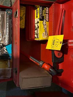 pipe wrenches, tools, tool box