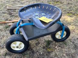 3 wheeled garden cart