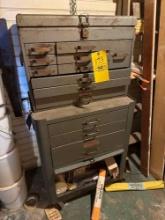 Craftsman 2pc stack toolbox located in basement