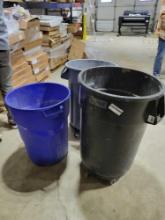 (3) Trash Cans